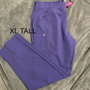 Figs Amethyst Catarina one pocket scrub top, Kade cargo scrub pants